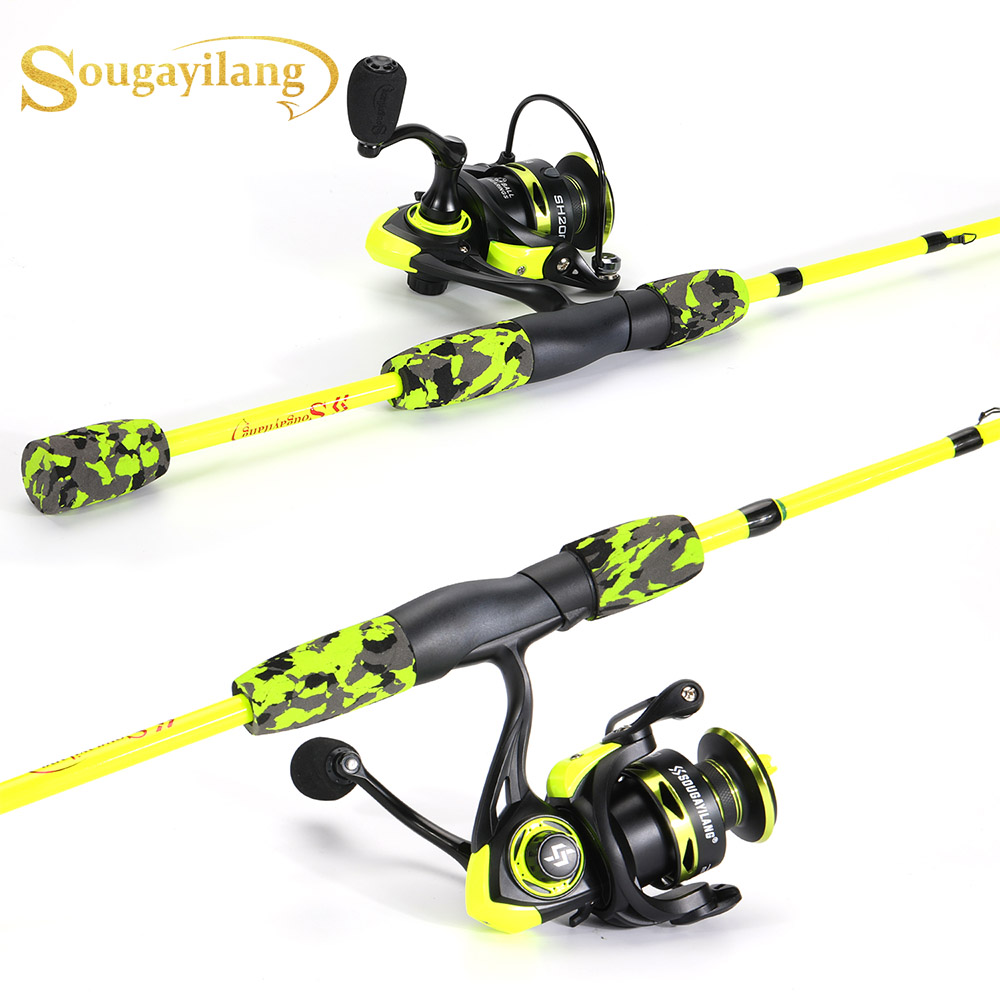 Fishing Rod Carbon Fiber - Sougayilang combinação de pesca giratória, haste