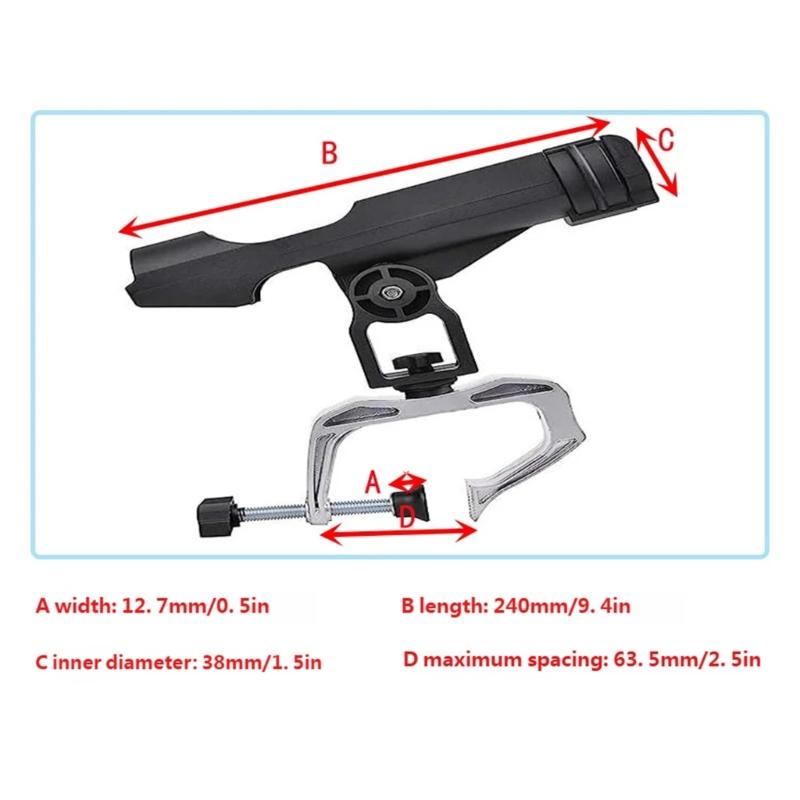R6FE Braçadeiras grandes ajust - Fishing Rod Rack avaliação e preço