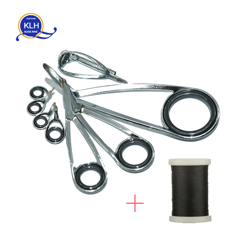 8 pçs/kit klh suporte anel gui - Fishing Rod Guide Replacement avaliação e preço
