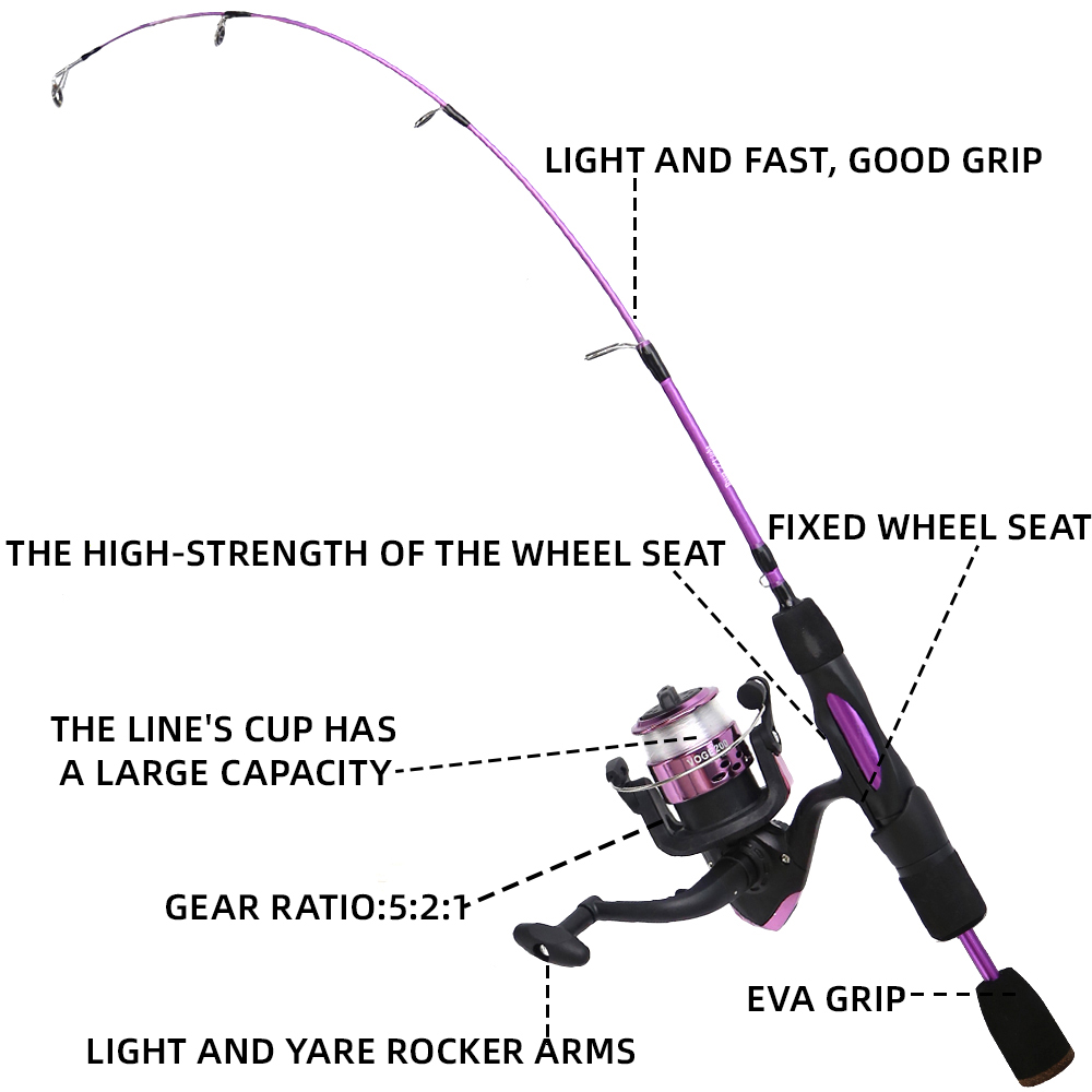 Vara de pesca no gelo carretel - Fishing Rod Carbon Fiber avaliação e preço